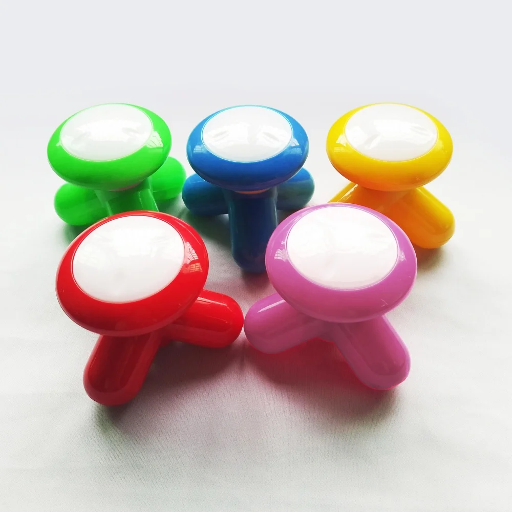 Portable Mini USB Electric Body Massager ABS Material Wave Vibrating Handheld with Battery Accessory