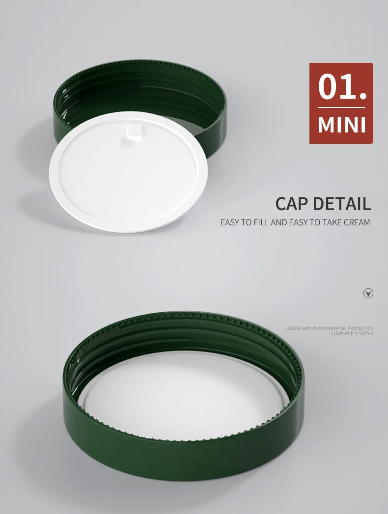 Luxury Custom 10g Round Cosmetic Packaging Face Cream Jars Skin Care