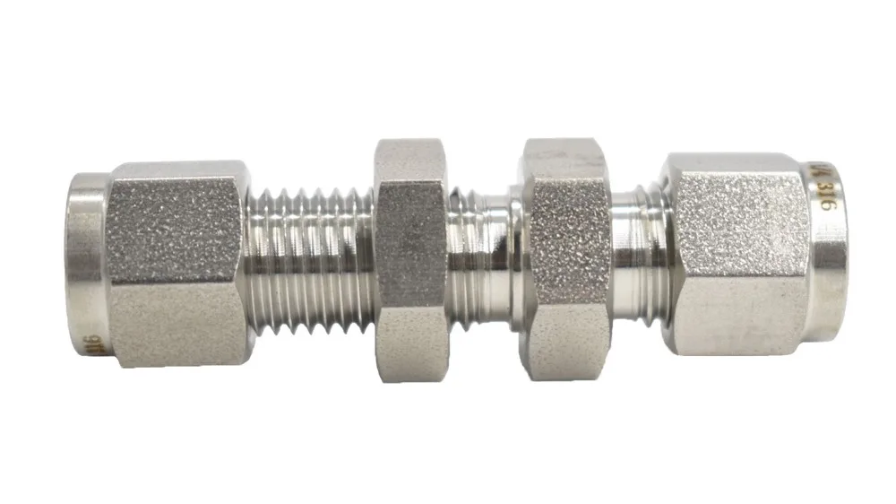 Hotselling Bulkhead Swagelok Male Connector Instrument Fittings Tubing
