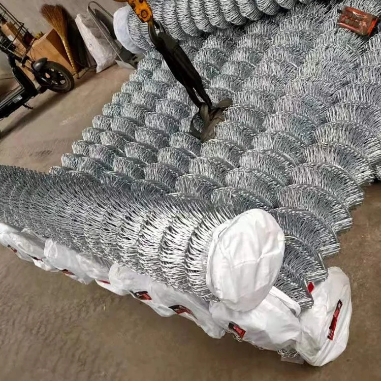 9 Gauge Diamond Wire Fencing Cyclone Wire/ 50x50mm Mesh Size Chain Link Mesh Fence