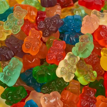 Custom animal fruit shape vitamin soft candies gummy bear candy