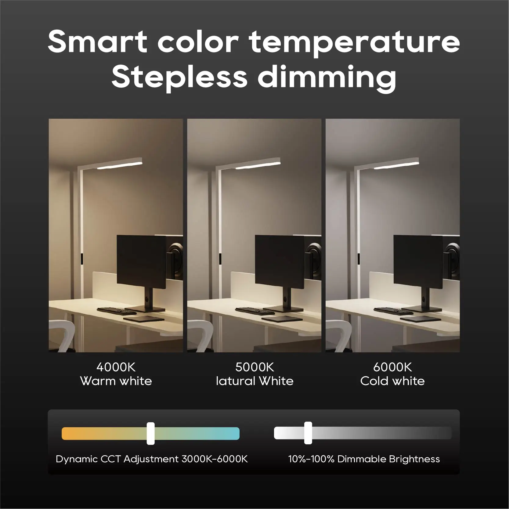 Modern Anti-Glare Reading Floor Lamp German Eye Comfort LED TUV Certification EU Compliant Flicker-Free for Office Living Room