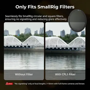 SmallRig Filter Kit with Adjustable Clamp From 67mm-82mm with CPL Filter and Diffusion1/4Filter,for DSLR Mirrorless Cameras-4412 product image