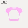 Pink -  Cut Out Back Shirt