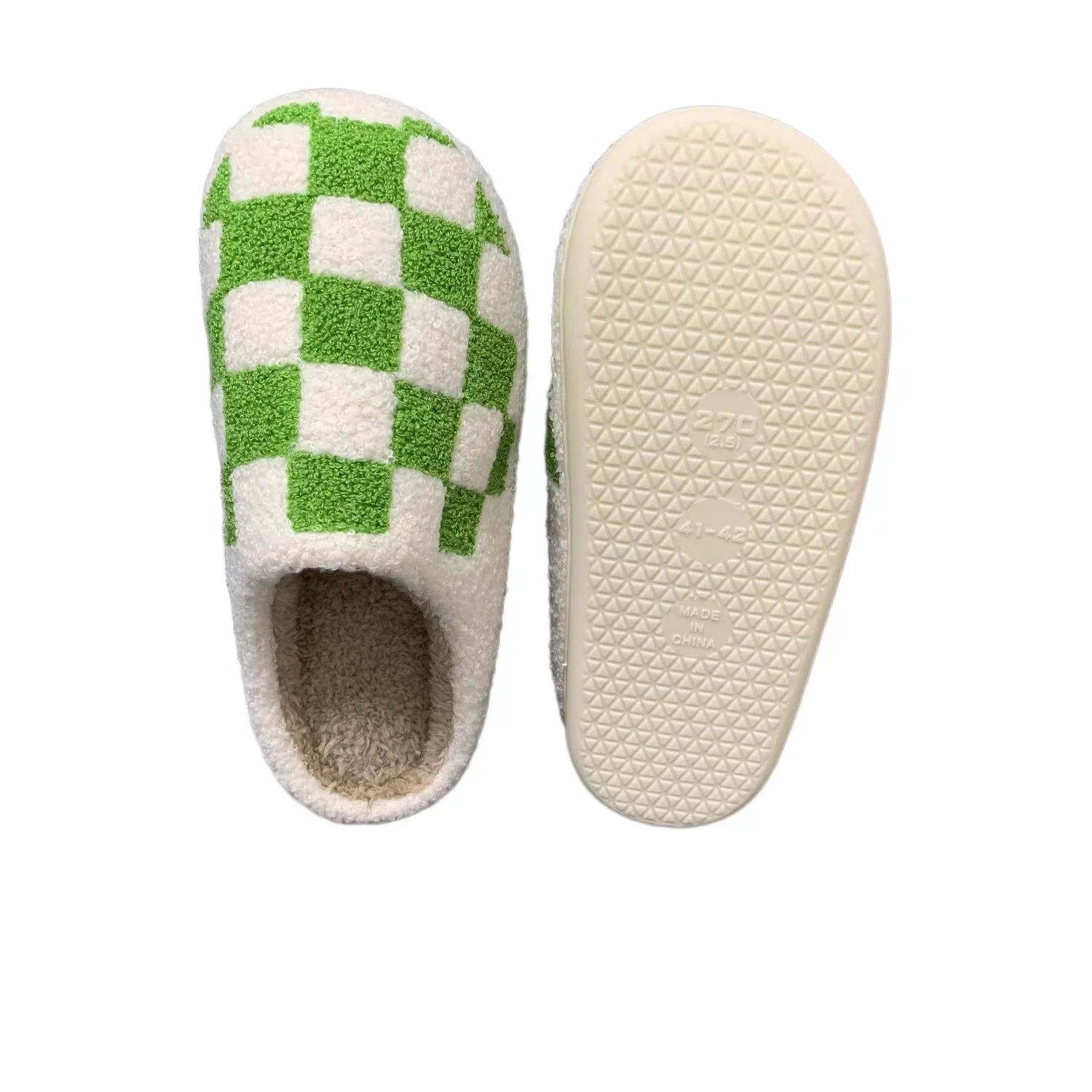 Зимние тапочки для дома CIXI AIDA теплые плюшевые домашние женщин и