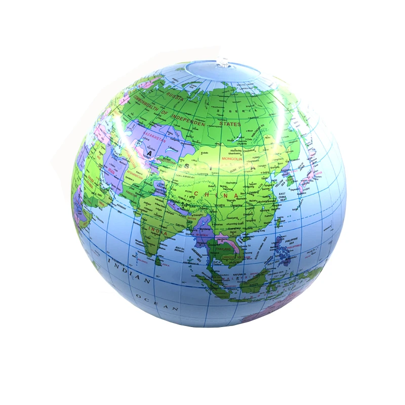 50cm GONFIABILE GLOBE BALL-BAMBINI saltare in aria Globe BEACH BALL GEOGRAFIA giocattolo 