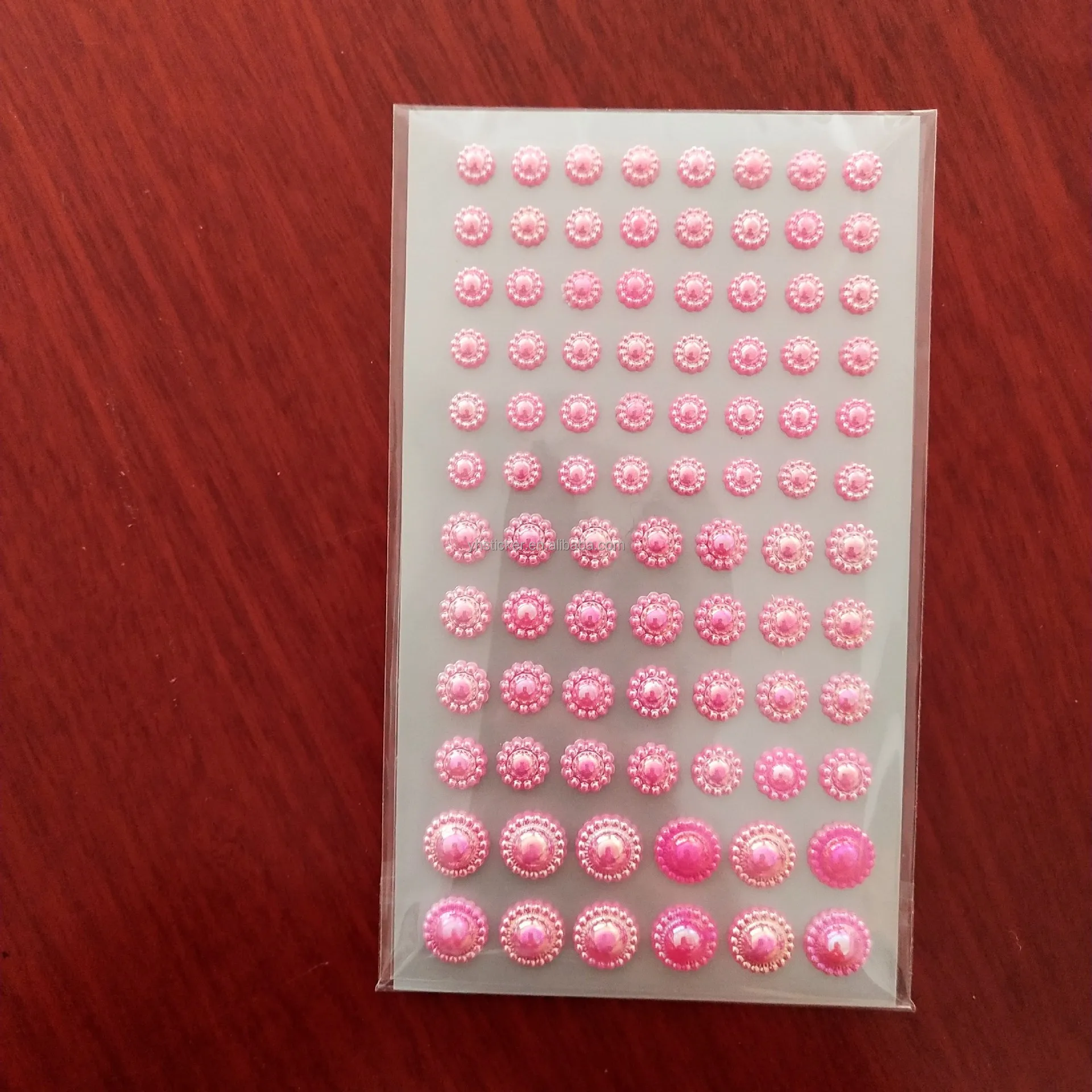 self-adhesive pearls stick on face pearls