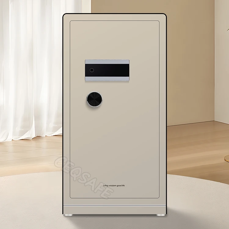 CEQSAFE Metal Electronic Digital Lock Fingerprint WiFi Safe Box Smart Home Office Security Safe Box for Money