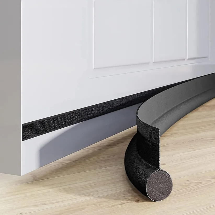 Adjustable Door Bottom Seal Strip Weatherstrip Under Door Draft Stopper Anticold One Side Gap