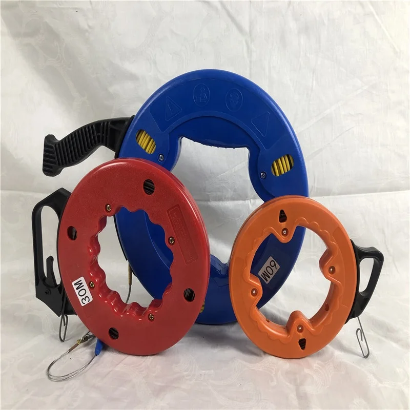 25 Ft Steel Fish Tape Electrical Puller Line Wire Wall Cable Equipment Tool  Home 