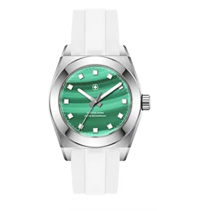 Latest Fashion Titanium Quartz Movement Watches For Lady Sapphire Watches With Malachite Dial Waterproof Quartz Watches