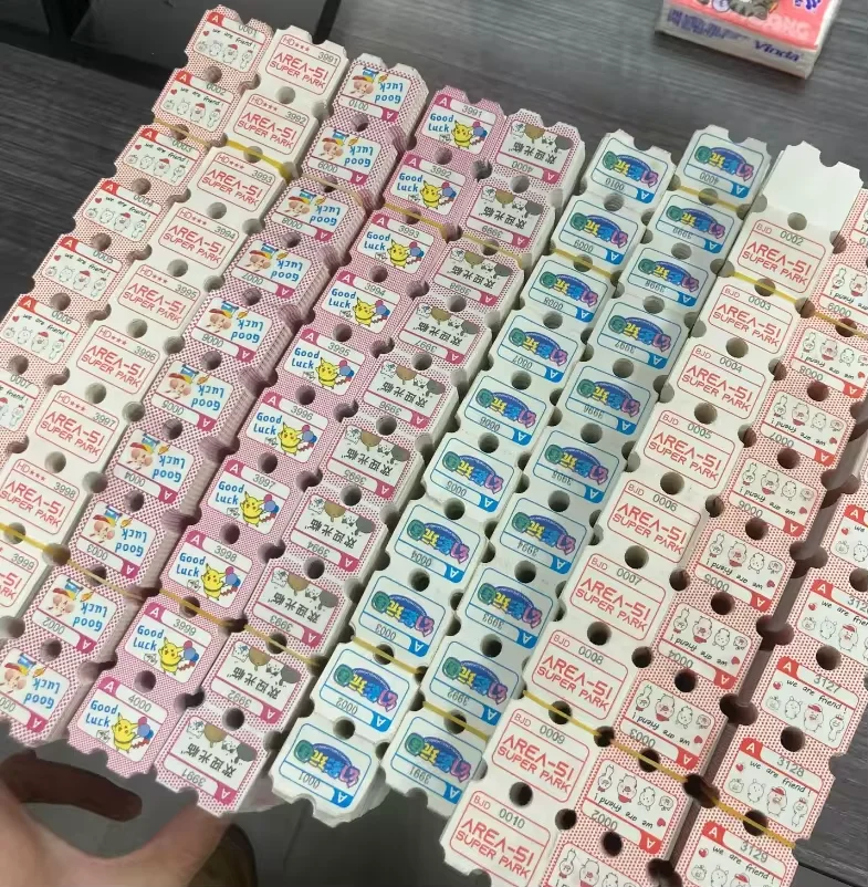 Wholesale Custom Cheap Concert Tickets Arcade Game Raffle Ticket Redemption Tickets Supplier