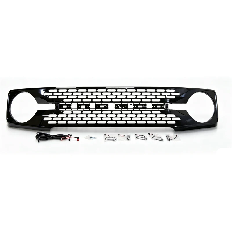Panou OEM M2DZ8200EAPTM pentru grilă frontală, intrare aer, din ABS de înaltă calitate pentru Ford Bronco 2021–2024