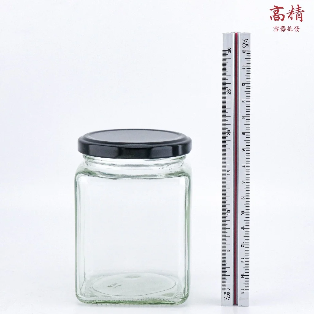 Good Quality Made in Taiwan Multi Purpose Food Grade Sealed Four-Cornered Glass Jar