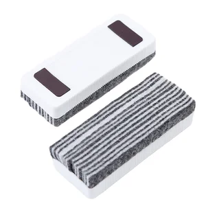 E1513 Manufacturers Wholesale Large Simple White Eraser Magnetic Adsorption Clean Eraser Office Teaching Felt Chalk