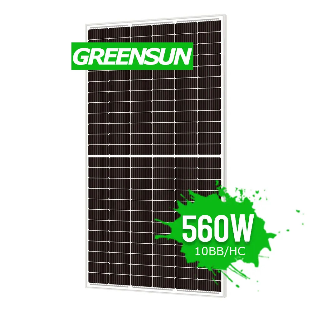 High Power Photovoltaic Panel 540W 550W 460W Half Cell Solar Panel 182mm 10BB 560W Solar Panels Sudan