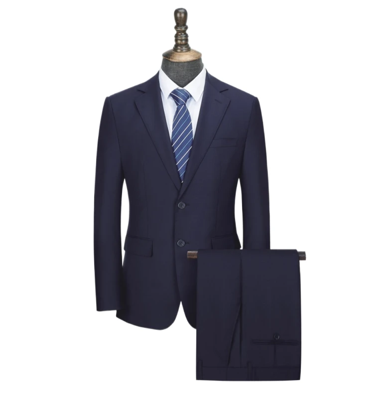 High-end Stylish Royal Blue Men s Business Banquet Suit SingleBreasted Formal Coat with Matching Tro High-end Stylish Royal Blue Men s Business Banquet Suit SingleBreasted Formal Coat with Matching Tro