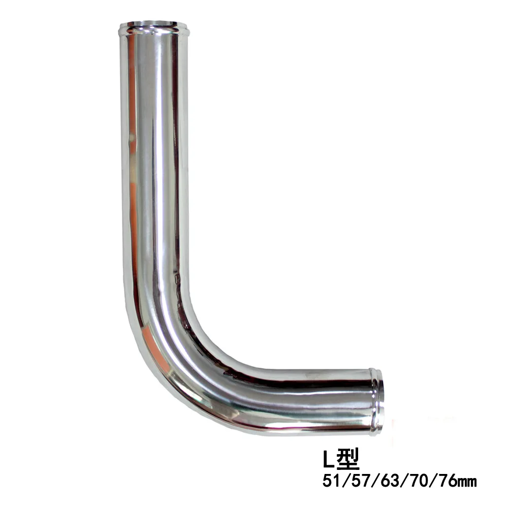 2 Pcs OD 1.35" Leg Length 6" Car Aluminum Alloy Tube Intercooler Pipe 90 Degree Bend Elbow Air Intake Tube
