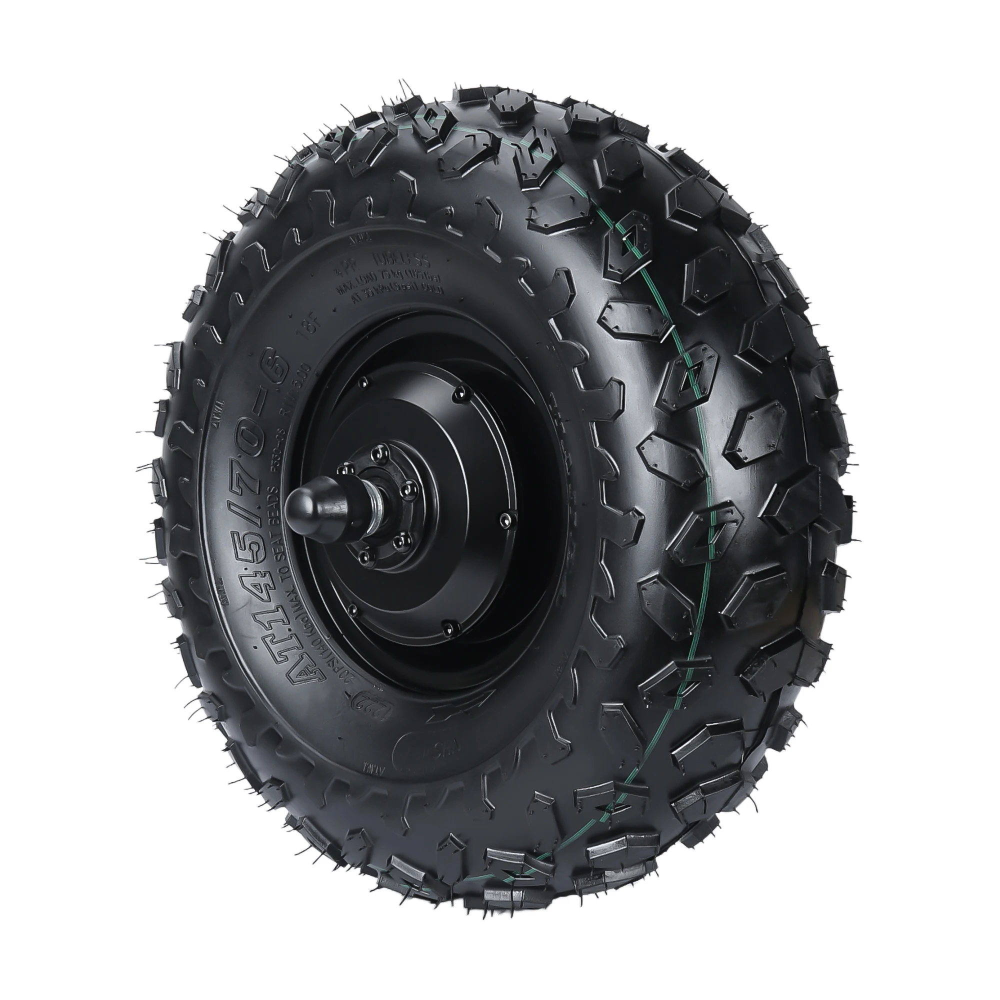 Electric Wheelbarrow Hub Motor 14.5 Inch 57km/h 200nm High Torque Low