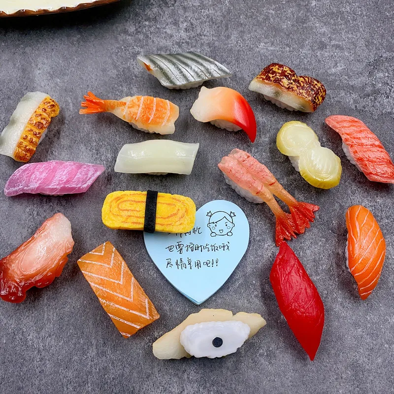 Aimant Frigo 3D Sushi Japonais - Décoration Cuisine Résine | Fruits De Mer Style Japon
