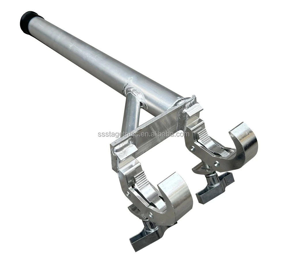Aluminum Double Clamp Lighting Hook Truss for Event Lighting Metal Material Event Truss Display