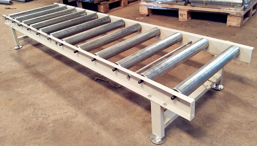 Hongrui Stainless Steel304 Roller Table Conveyor For Furniture Transport