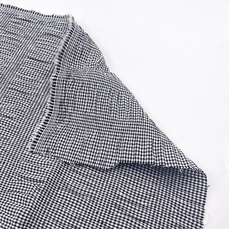 Новинка, мягкая крашеная пузырьковая пряжа deigns, крашеная в мелкую клетку, полиэфирная смесь TR, вискозная ткань seersucker для рубашек