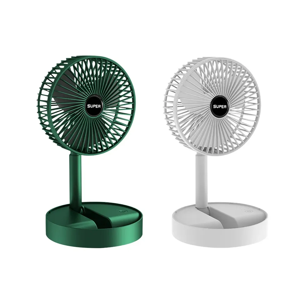 Tabletop Head Rotatable Quiet Standing Fan Portable Mini Foldable