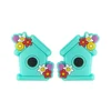 Flower house Focal bead Turquoise SA240