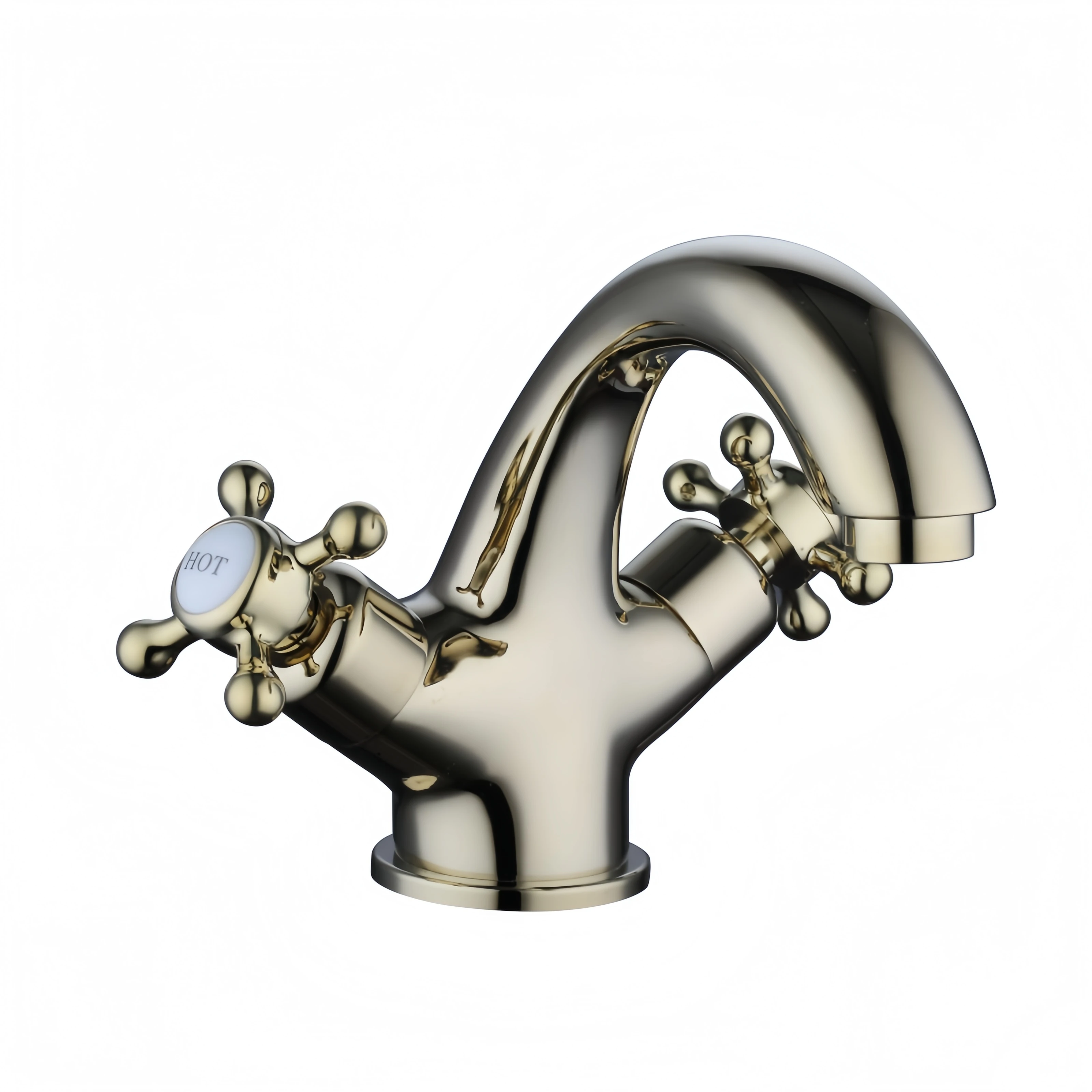 Classic Crosshead Lever Brass Basin Tap - Chrome  factory
