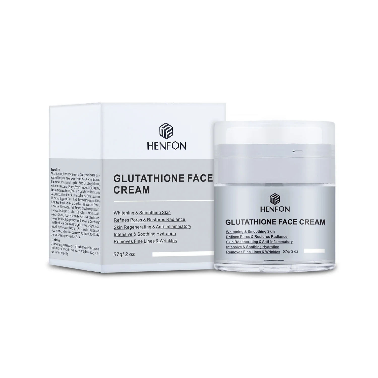 OEM/ODM Glutathione Whitening Cream Natural Niacinamide Glutathione Day  Cream for Women Private Label Whitening Cream
