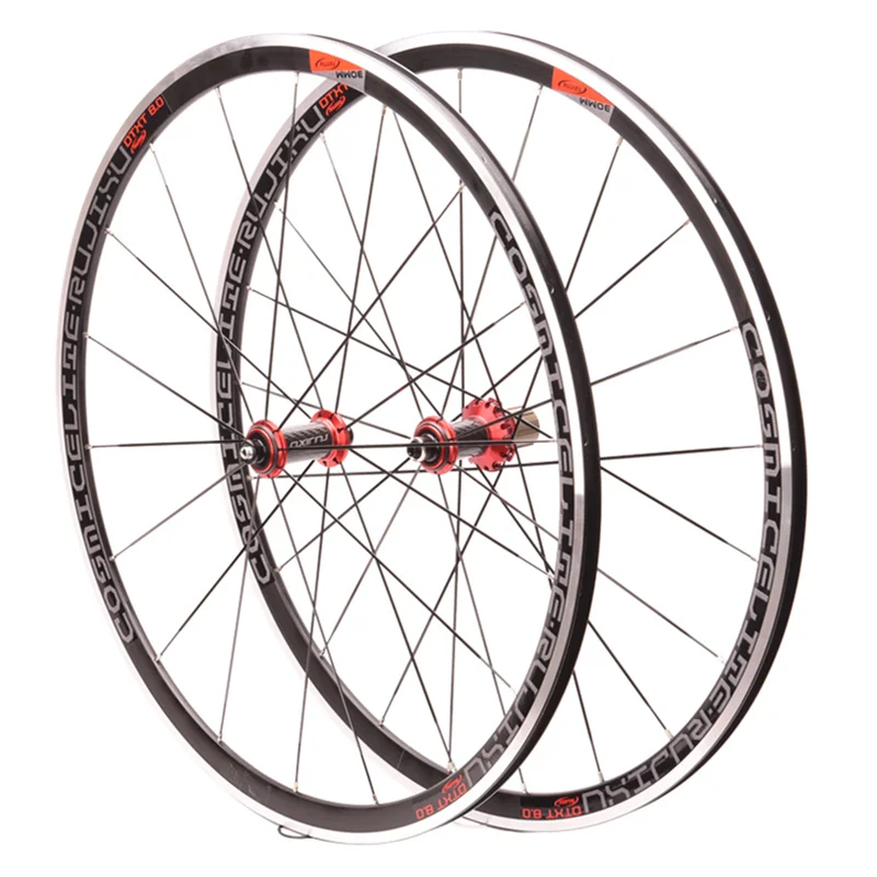 RUJIXU 700C Road Bike Wheelset - Aluminum Alloy 30mm Clincher with