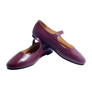 100% Genuine Leather Mary Jane Wholesale Custom Shoes Cow Leather Shoes