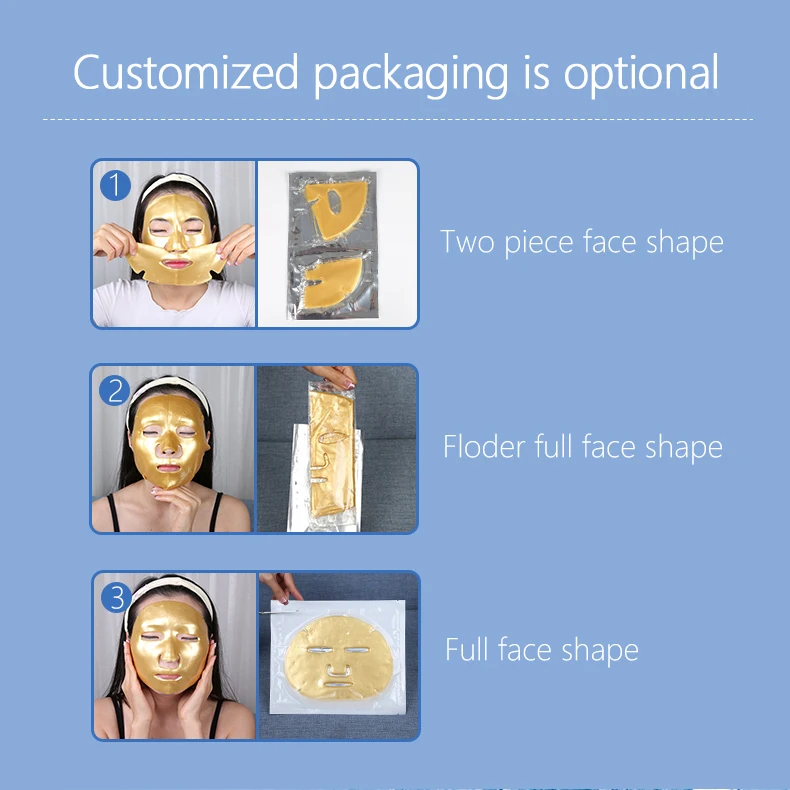 2022 Vitamin C Moisturizing Face Mask Crystal Hydrogel Collagen Facial Mask Buy Collagen