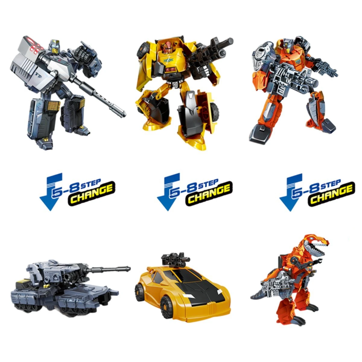 DMG  Deformation Transformation Robot Dinosaur Vehicle Car Toys Deformed Car Action Figures Education Toy Boys Gifts Kid Toy