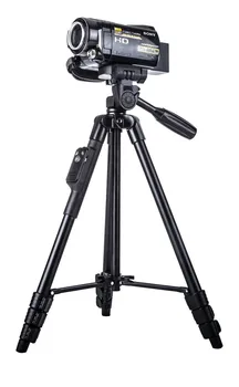 YunTeng 5218 Black Aluminum Tripod With Smartphone Remote Shutter detail image