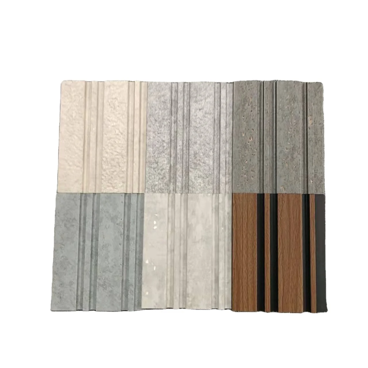 Free Sample Natural Wooden Colors PS Cladding  Decorative Wall Panel for Home Decoration