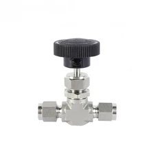 SS304 SS316 High Pressure and Temperature Tube Double Ferrule Forged Needle Valve