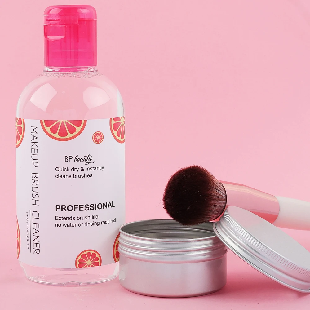 Round Handheld Diamond Black Makeup Brush Cleaner Solution Sticky Water