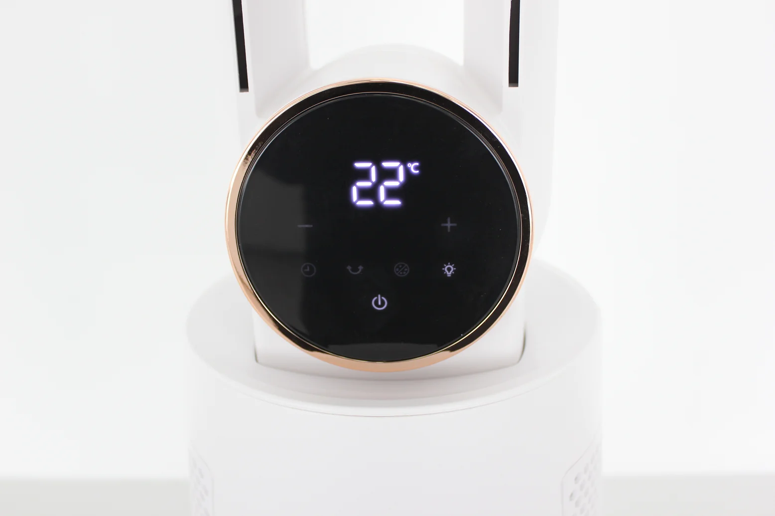 Leafless Lighter Design Factory Cheap Price Screen Touch Fan With Remote Control
