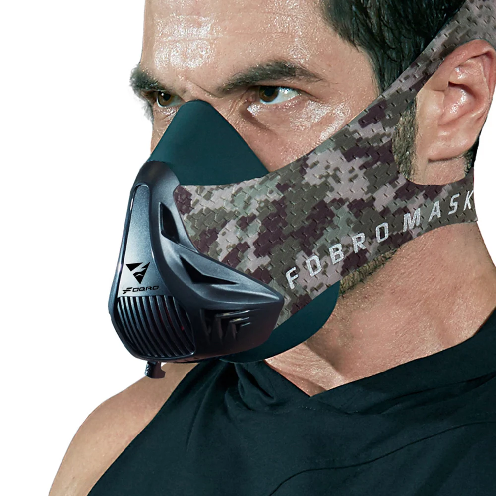 FDBRO Workout Training Running Cycling Sport Mask Oxygen Resistance Face Mask US 