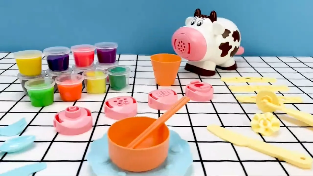 children pretend play diy noddle ice