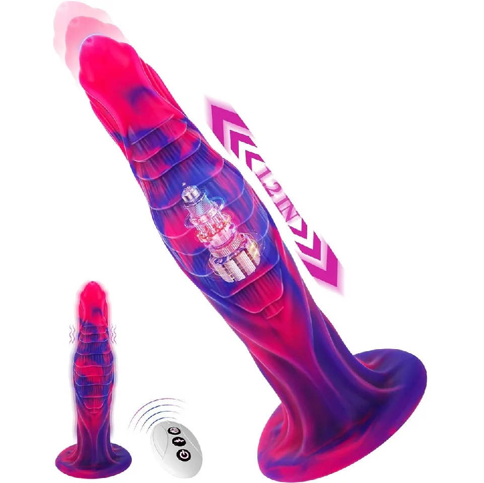 Monster Dildo Sex Toys for Women Thrusting Fantasy Dildos with 5 Thrusting  Modes 10 Inch Thrusting Dildo Vibrator Adult Sex Toys