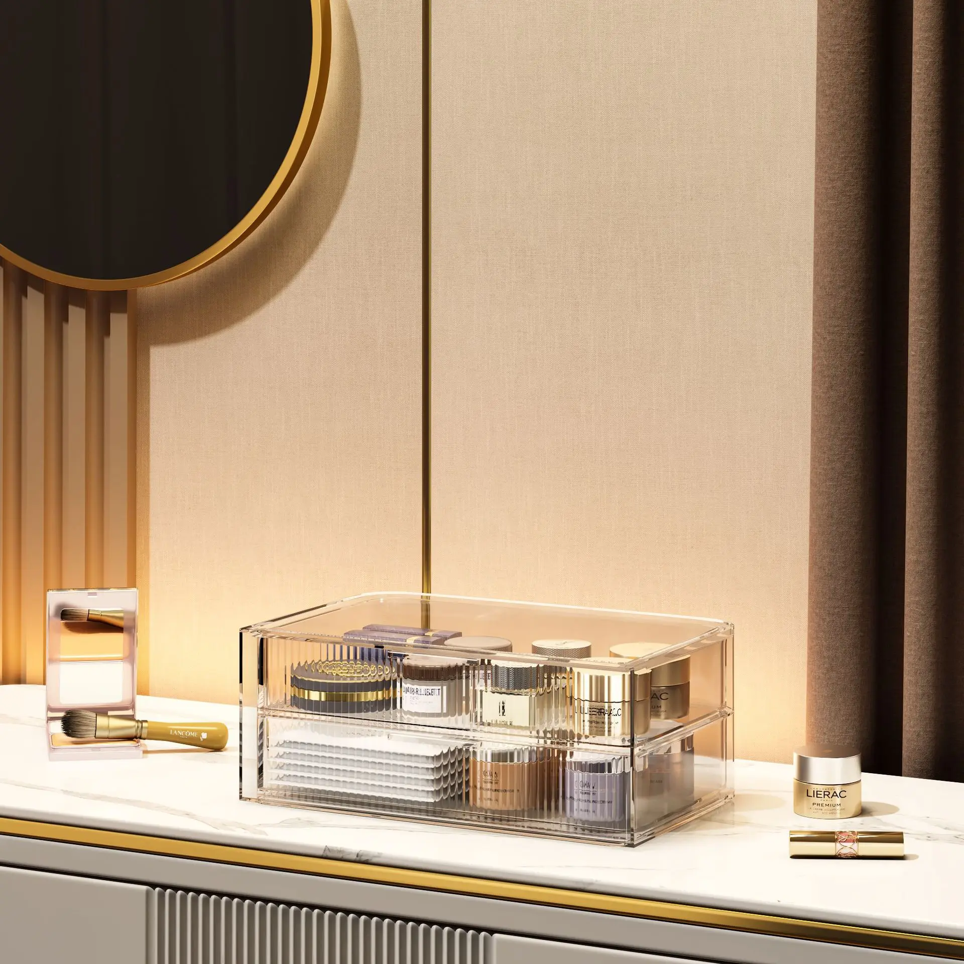 Clear Acrylic Makeup Organizer Storage Box Factory Direct Sales