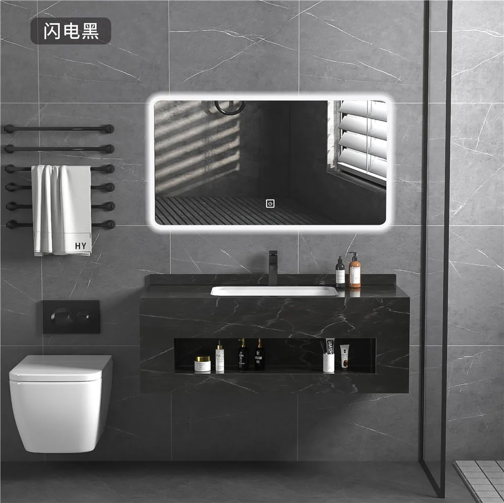 Artificial stone bathroom cabinet sanitary ware white marble slab vanity modern top double wall hung sink wash hand basin details