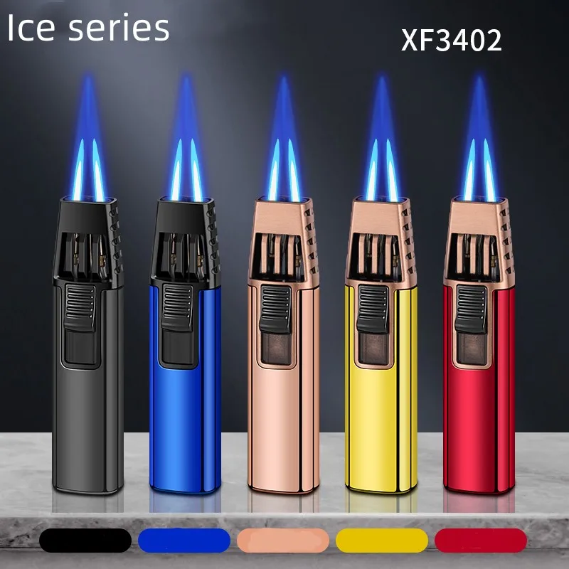 Refillable Butane Lighter Double Direct Injection Spray Gun Lighter