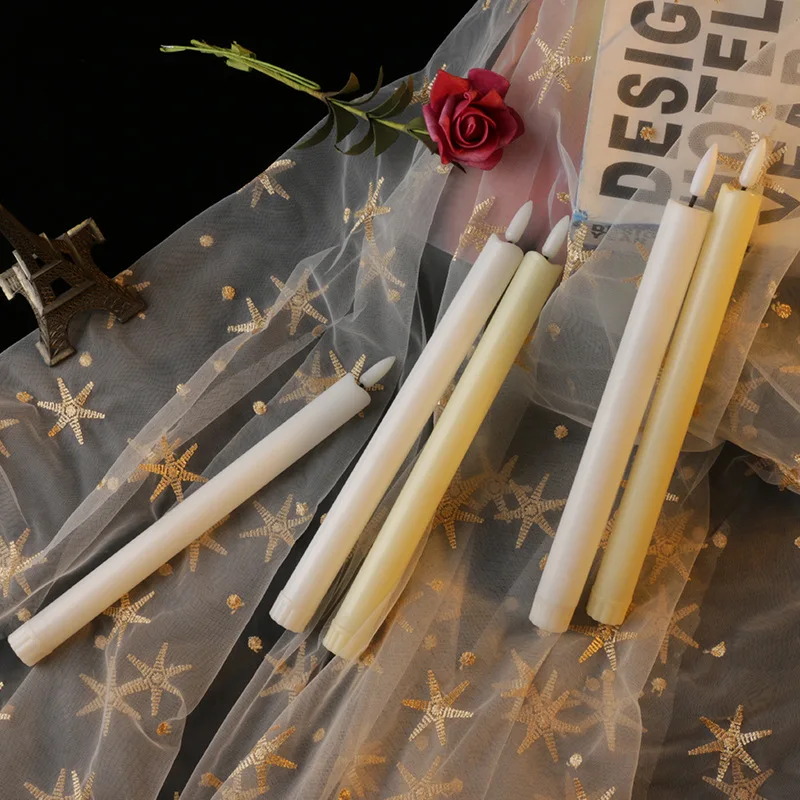 Wholesale Sublimation Light Candle Set Dinner Rechargeable Flameless LED Candle with Moving Dancing Flame