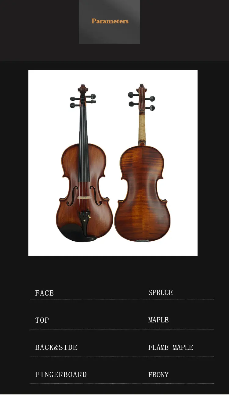 Wholesale Factory Violin Prices Professional Handmade Stradivari Violin