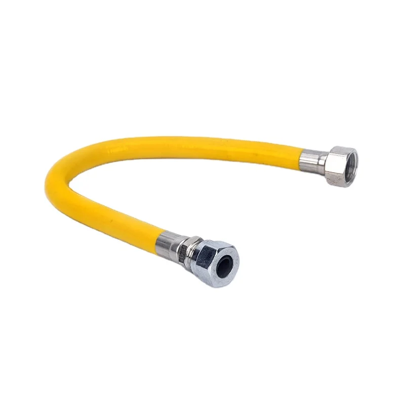 Dalepu stainless steel coated gas hose flexible natural gas hose for kitchen