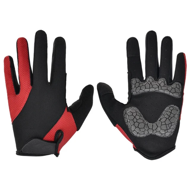 Biking Touch Screen Gloves Mountain Bike Full Finger Cycle Gloves For Men Rider Wholesale Customized Motorcycle Gloves